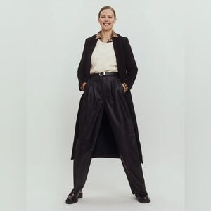 Reformation Veda Elliott Leather Trousers Black 6